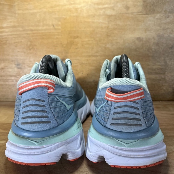 Hoka One One Bondi 7 CUSHIONED Womens Size 9.5 Running Shoes Sneakers Blue Fog - Picture 5 of 12